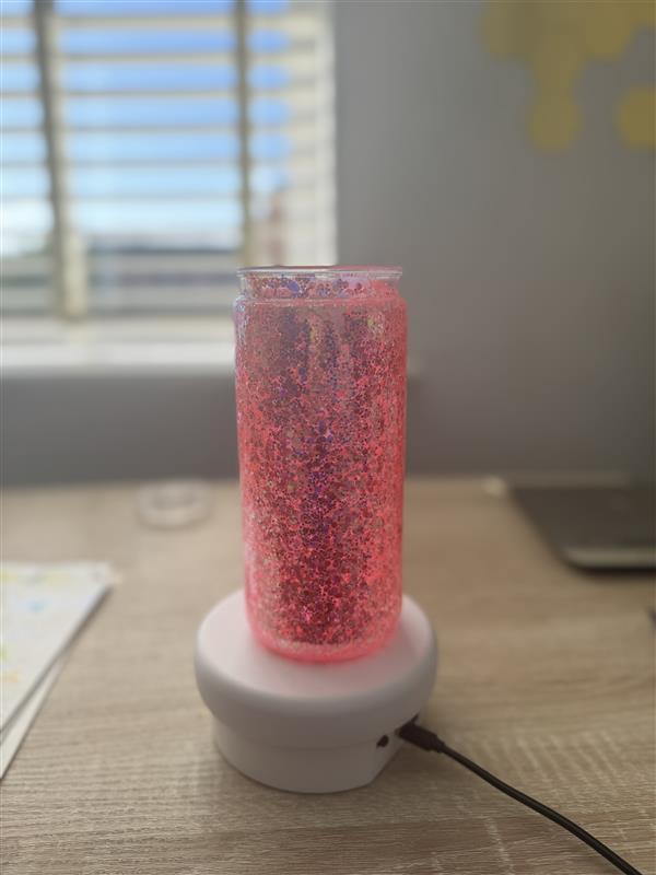 Acrylic tumbler, handle and straw no globe